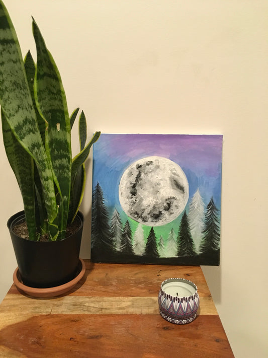 psychedelic moon